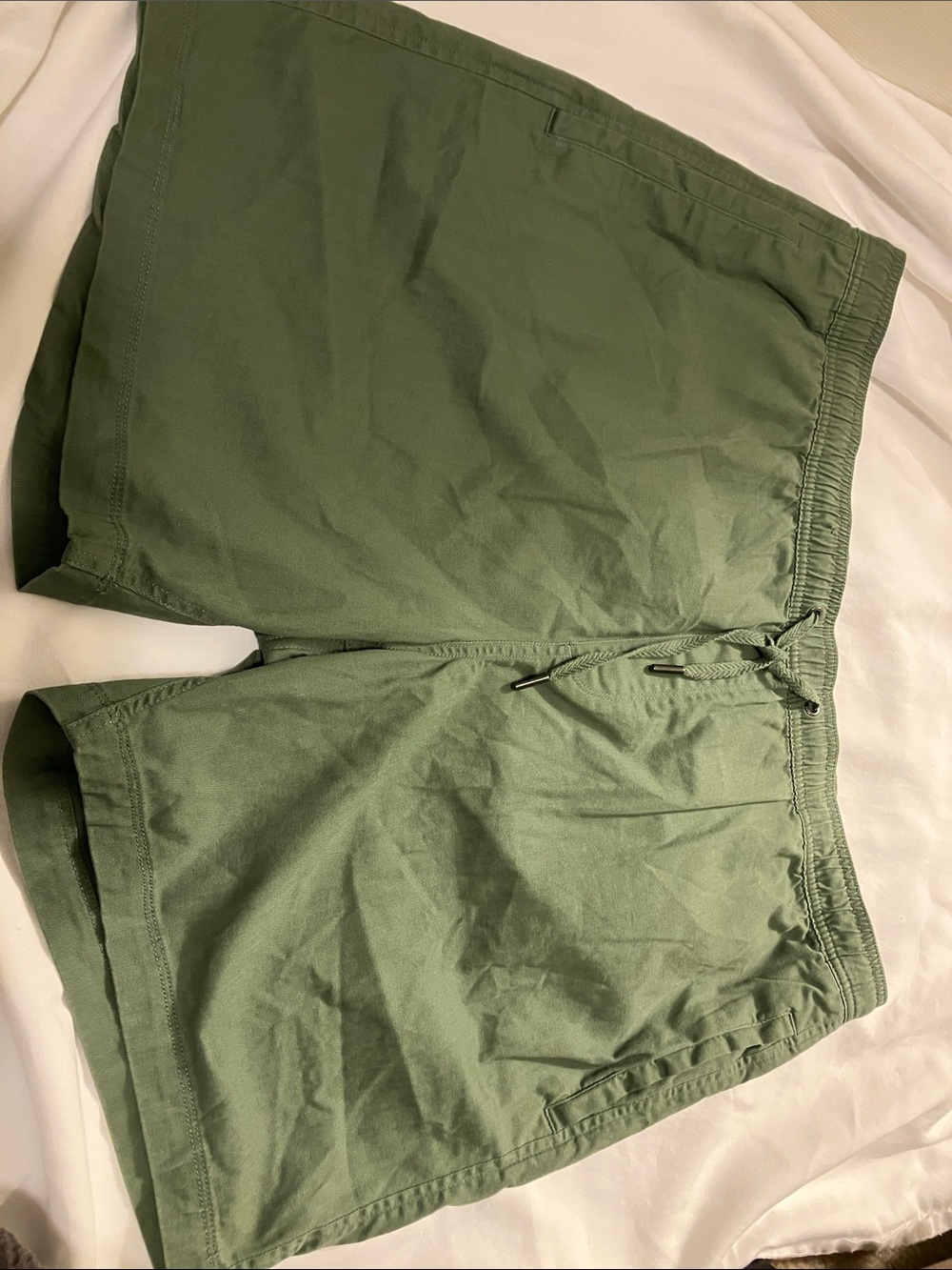 GAP Olive Green Casual Shorts with Elastic Waist